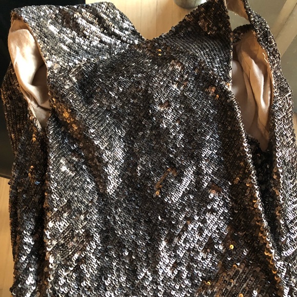 All Saint Velutina Dress in gold - Picture 5 of 6